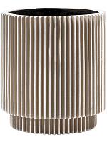 Кашпо Capi nature groove vase cylinder ivory D15 H17 см