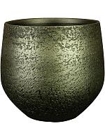 Кашпо Noor pot velvet green D27 H25 см
