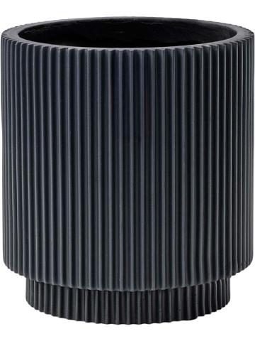 Кашпо Capi nature groove special vase cylinder graphite grey Кашпо Capi nature groove special vase cylinder graphite grey