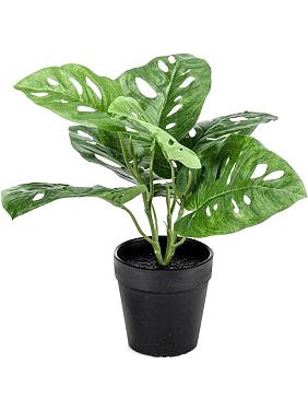 Монстера в горшке искусственная
