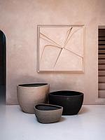 Кашпо Ruvido organic low clay D80 H40 см