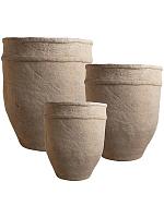 Кашпо Reed high pot terracotta (набор 3 шт) D51 H59 см