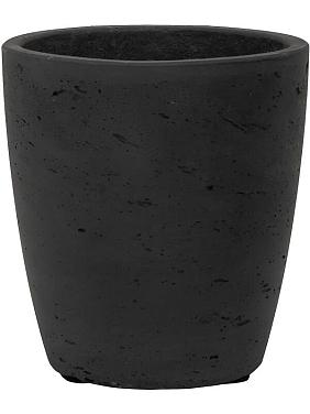 Кашпо Rough gerben m black washed