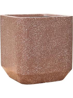 Кашпо Baq terrazzo rounded cube mocha Кашпо Baq terrazzo rounded cube mocha
