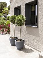 Кашпо Fiberstone jesslyn s grey D50 H44 см