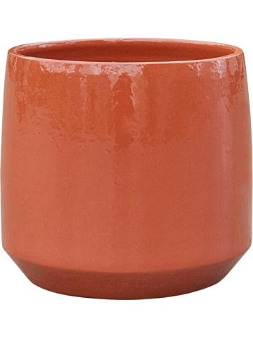 Кашпо Common pot shiny brick red