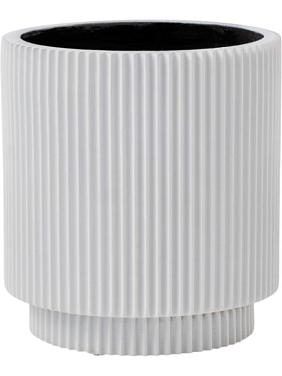 Кашпо Capi nature groove special vase cylinder white Кашпо Capi nature groove special vase cylinder white