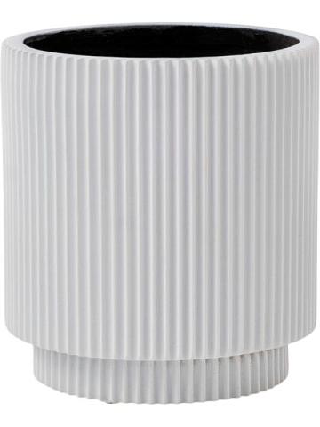 Кашпо Capi nature groove special vase cylinder white Кашпо Capi nature groove special vase cylinder white
