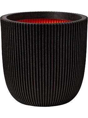 Кашпо Capi nature groove nl planter ball black Кашпо Capi nature groove nl planter ball black