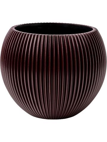 Кашпо Capi nature groove special vase ball black red Кашпо Capi nature groove special vase ball black red