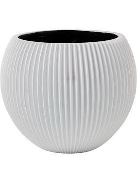 Кашпо Capi nature groove special vase ball white Кашпо Capi nature groove special vase ball white