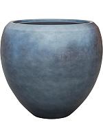 Кашпо Baq metallic silver leaf couple matt ice blue (с техническим горшком) D60 H55 см Кашпо Baq metallic silver leaf couple matt ice blue (с техническим горшком) D60 H55 см