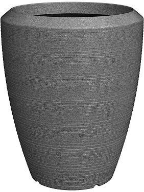 Кашпо Capi arc granite vase elegant anthracite Кашпо Capi arc granite vase elegant anthracite