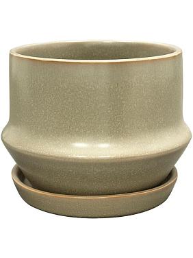 Кашпо с поддоном Jent pot with saucer mint Кашпо с поддоном Jent pot with saucer mint