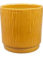 Кашпо Stella pot mustard D13 H14 см