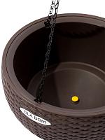 Кашпо подвесное Ola Dom Bowl Rattan 34 (5л) коричневый D34 H21 см