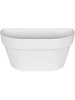 Кашпо настенное Loft urban wall basket white L20 W39 H19 см Кашпо настенное Loft urban wall basket white L20 W39 H19 см