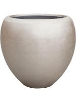 Кашпо Baq metallic silver leaf couple matt light champagne (с техническим горшком) D60 H55 см Кашпо Baq metallic silver leaf couple matt light champagne (с техническим горшком) D60 H55 см