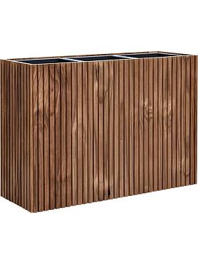 Кашпо Baq radia rectangle natural на колесиках (с техническим горшком)