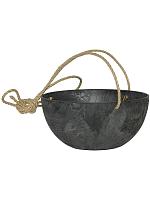 Кашпо подвесное Artstone fiona hanger black D31 H15 см