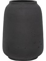 Кашпо Rough mahir xl black washed D25 H34 см