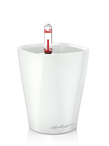 Кашпо Lechuza mini-Deltini белый лакированный