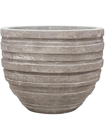 Кашпо Baq polystone coated junar couple raw grey Кашпо Baq polystone coated junar couple raw grey
