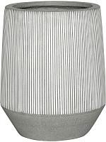 Кашпо Ridged harith high s, white stripe D40 H48 см