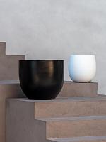 Кашпо Argento new egg pot black D36 H31 см