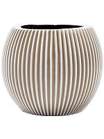 Кашпо Capi nature groove vase ball ivory D30 H25 см Кашпо Capi nature groove vase ball ivory D30 H25 см