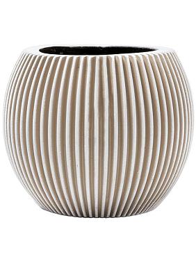 Кашпо Capi nature groove vase ball ivory Кашпо Capi nature groove vase ball ivory