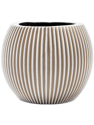 Кашпо Capi nature groove vase ball ivory Кашпо Capi nature groove vase ball ivory