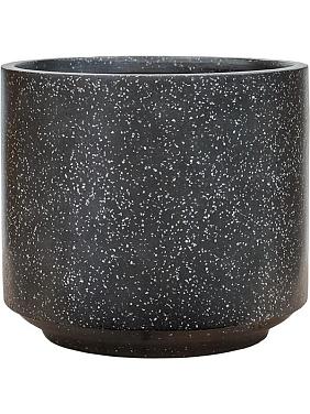 Кашпо Baq terrazzo cylinder black Кашпо Baq terrazzo cylinder black
