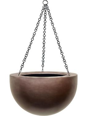 Кашпо подвесное Baq gradient hanging bowl matt coffee