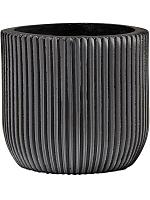 Кашпо Capi nature groove planter ball black D14 H13 см