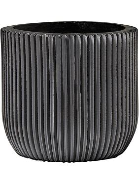 Кашпо Capi nature groove planter ball black Кашпо Capi nature groove planter ball black