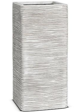 Кашпо Capi nature rib planter square ivory Кашпо Capi nature rib planter square ivory