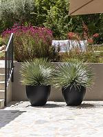 Кашпо Fiberstone jesslyn m black D60 H52 см