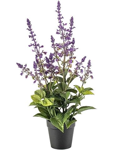 Сальвия с лавандовыми цветами искусственная Сальвия с лавандовыми цветами искусственная
