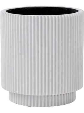 Кашпо Capi nature groove special vase cylinder white Кашпо Capi nature groove special vase cylinder white