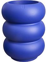 Кашпо Premium amber roll high royal blue D43 H58 см