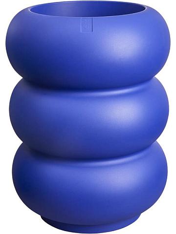 Кашпо Premium amber roll high royal blue