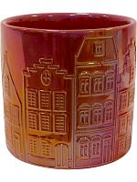 Кашпо Jille pot houses red D14 H13 см