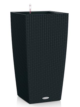 Кашпо Lechuza Cubico Cottage (черный)