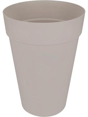 Кашпо Loft urban round high warm grey