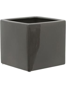 Кашпо Basic square shiny grey Кашпо Basic square shiny grey