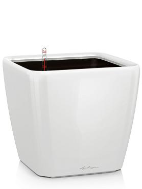 Кашпо Lechuza Quadro LS (белый лакированный)