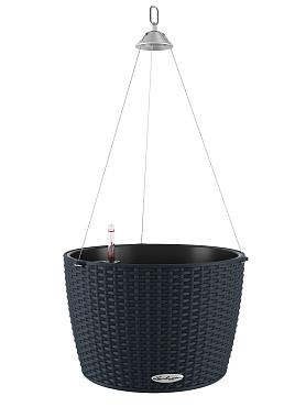 Кашпо подвесное Lechuza Nido Cottage (черный)