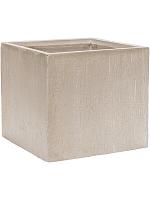 Кашпо Baq raindrop cube beige L40 W40 H36 см