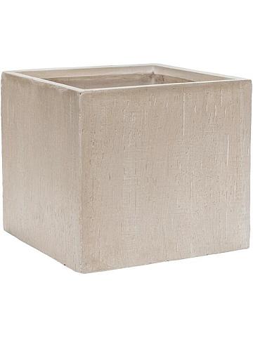 Кашпо Baq raindrop cube beige